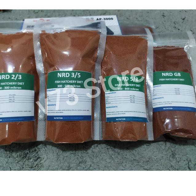 

NEW ! áROJ PELET IKAN NRD 2/-300 MIKRON REPACK 125 GR !!