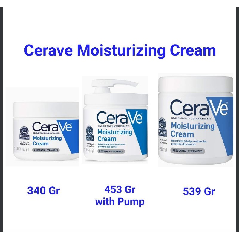 Cerave Moisturizing Cream 340 Gr / 453 Gr /539 gr