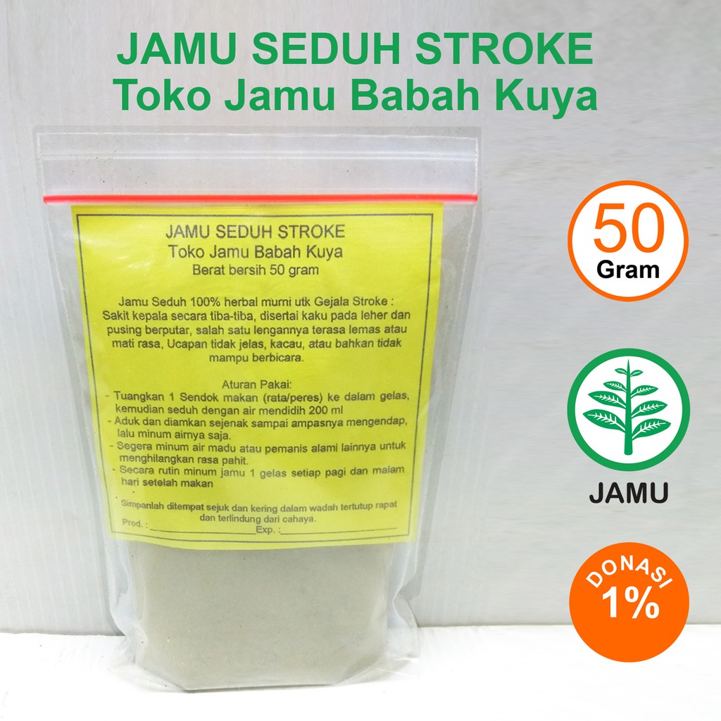 

Stroke Toko Lengan Mati Rasa Jamu Babah Kuya Racikan Seduh Serbuk Herbal Alami