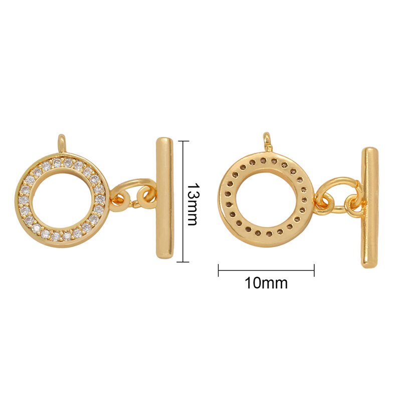 18K Gold Plated Gold Bracelet Clasps Hooks for Bracelet Necklace Connectors DIY Jewelry Making Supplies