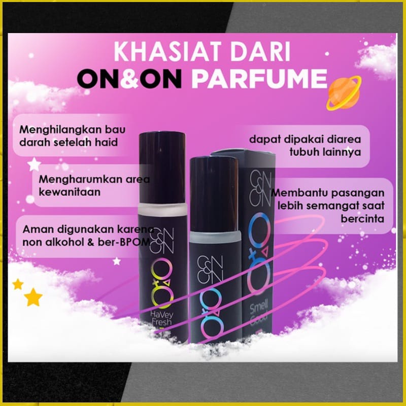 PARFUME ON &amp; ON PARFUME ROLL ON PARFUM MISS V (Garansi Uang Kembali Jika Produk Palsu)