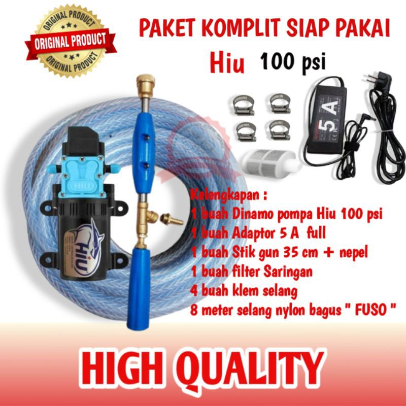 Alat Cuci Ac Motor Mobil Doorsmeer Mini Pompa Air tekanan tinggi Pompa Steam 12V Hiu Original