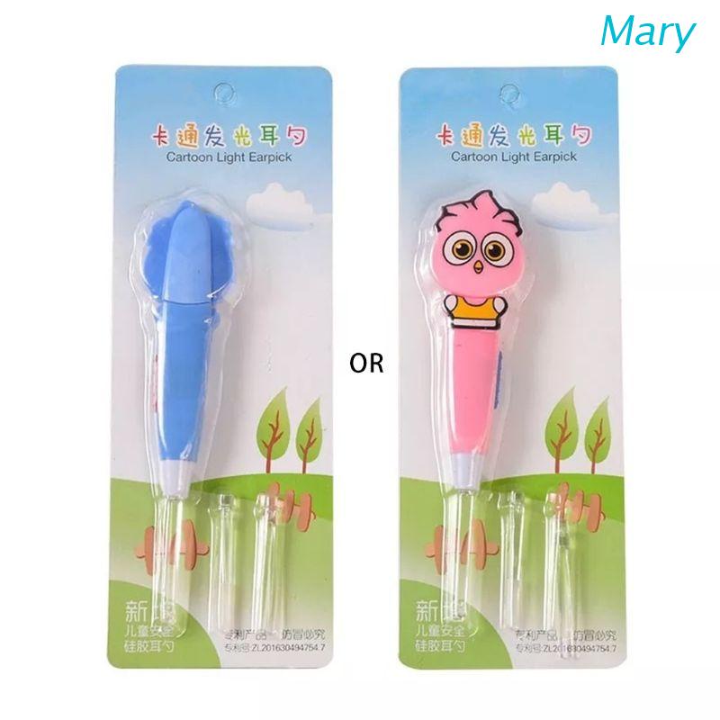 Mary Korek Kuping Bentuk Burung Hantu Kartun Dengan Lampu LED Untuk Bayi / Anak-Anak