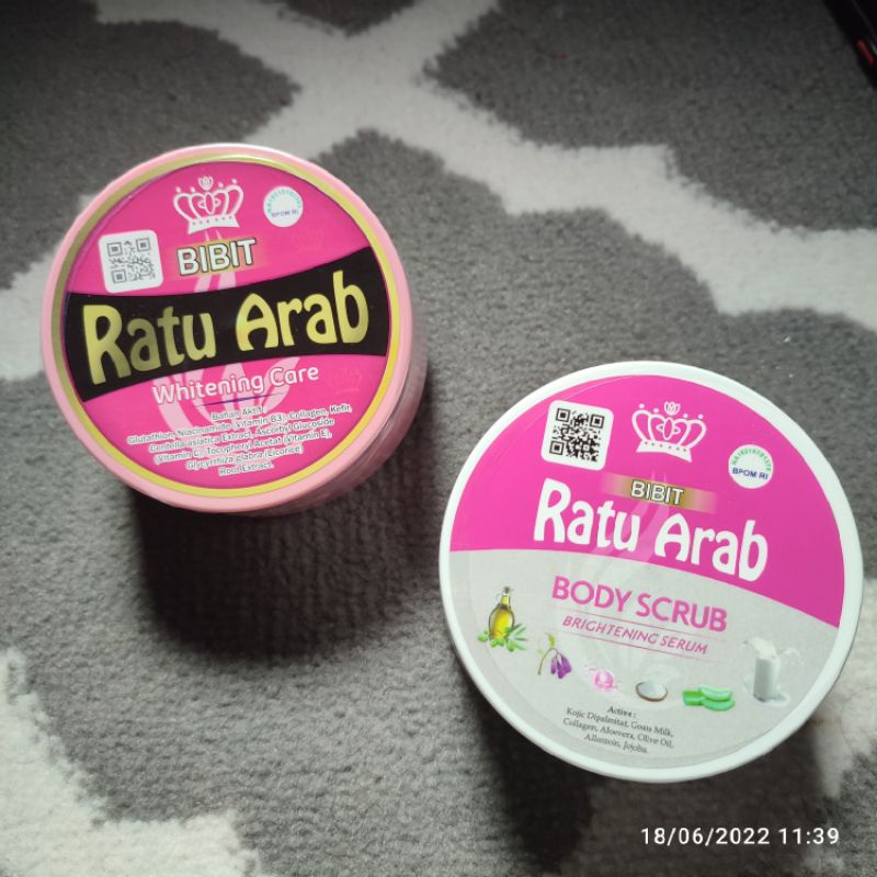 (KEMASAN TERBARU) Lotion Bibit Ratu Arab / Handbody BIBIT RATU ARAB BPOM  & LULUR Ratu Arab
