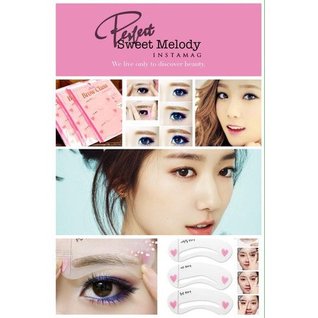 【GOGOMART】Cetakan Alis / Eye Brow Class isi 3pcs