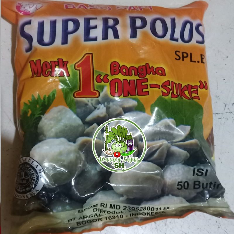 Jual Bakso Sapi Super Polos Bangka Isi 50 Biji 500 Gram Bakso Super