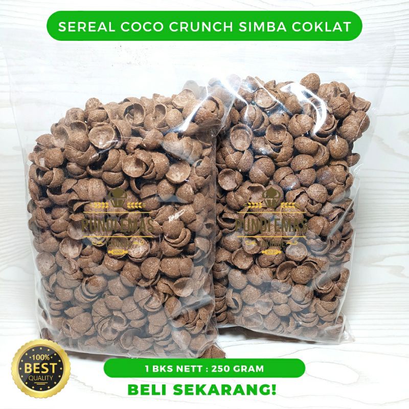 Coco Crunch Strawberry 250Gr / Sereal Choco Chips Kiloan / Choco Chips / Choco Crunch / Coco Simba Bulky Richeese Nabati 1Kg Murah Kualitas Terbaik