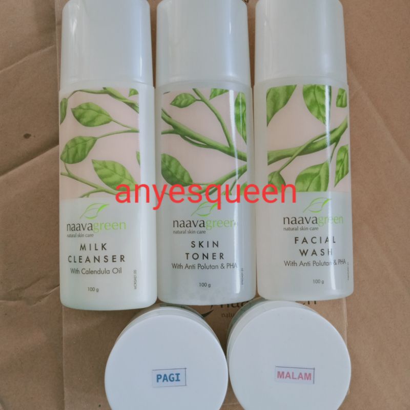 Naavagreen skin care paket glowing lengkap