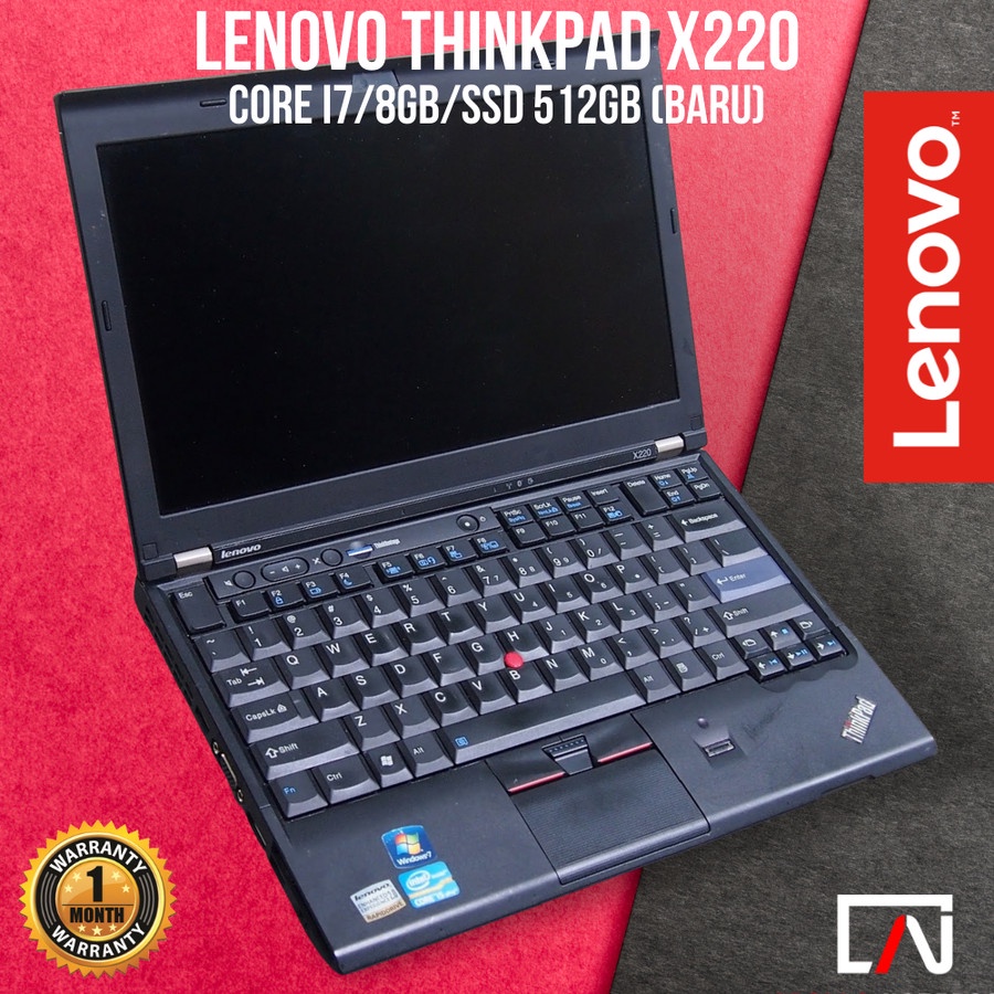 Laptop Lenovo Thinkpad X220 Core i7 SSD - Second Murah &amp; Bergaransi