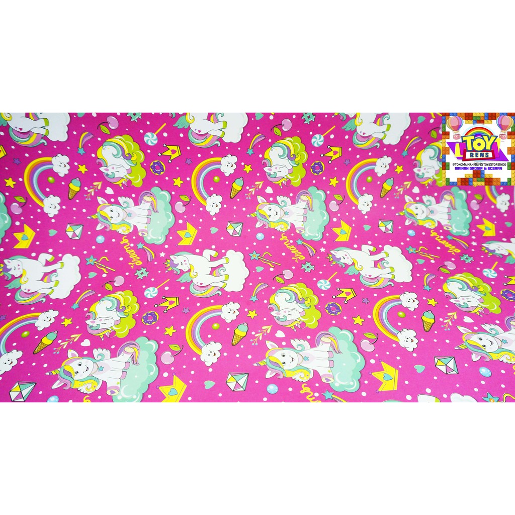 

KERTAS KADO BANYAK GAMBAR KARTUN ANAK/ BUNGKUS HADIAH BERBAGAI MOTIF COWOK CEWEK WANITA PEREMPUAN