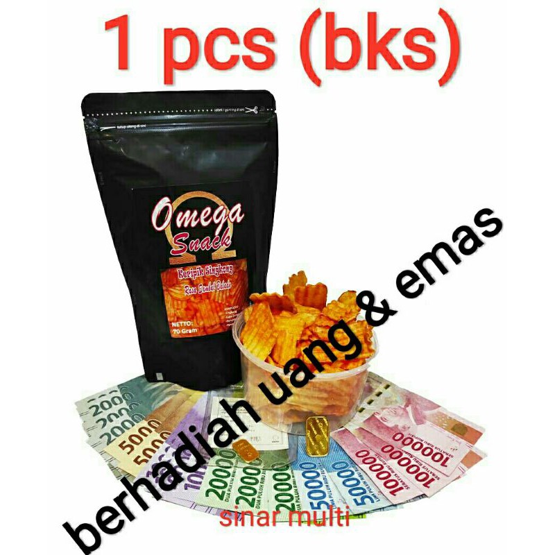 

Snack Omega keripik singkong 1 pcs (bks)