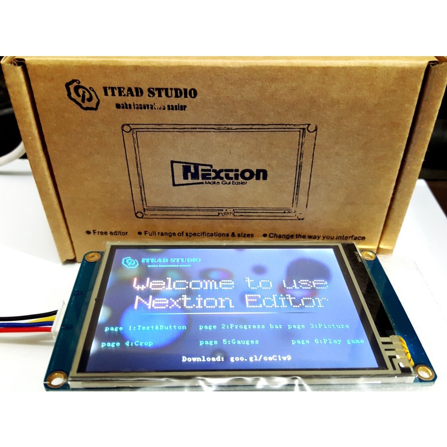 Nextion 3.5" HMI UART LCD TFT + Touchscreen 480 arduino raspi