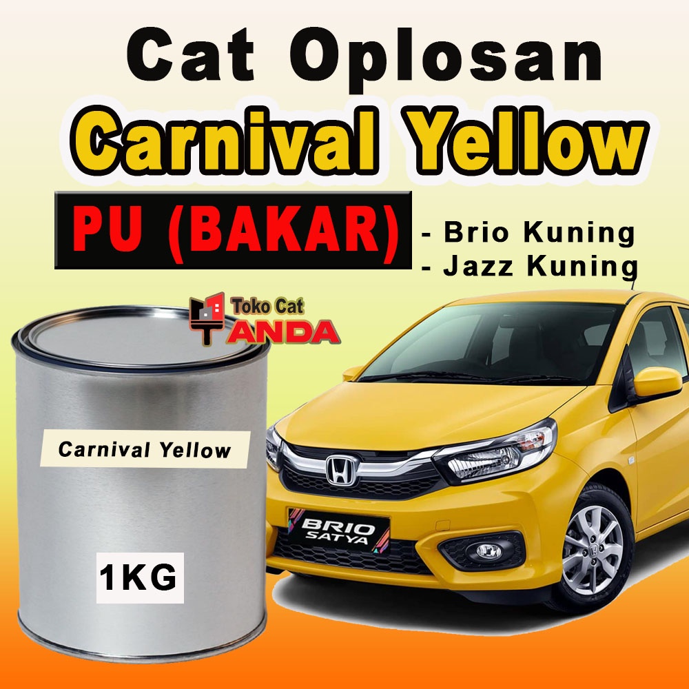 Cat Brio Kuning PU Bakar- CAT PU Bakar - Cat Jazz Kuning PU - Carnival Yellow - Cat Oplosan - Cat du