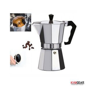 OneTwoCups Espresso Coffee Maker Moka Pot Filter 150ml 3 Cups JF112 jnp