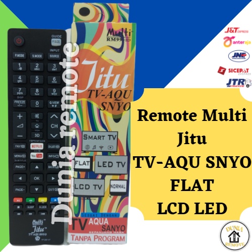 Remot Remote TV SANYO Multi Smart LCD LED flat JITU AQU SNYO