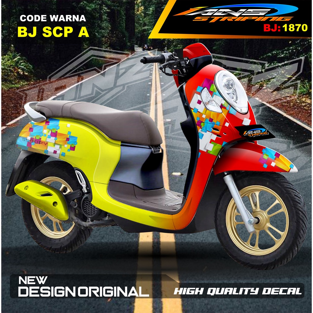 DECAL STIKER FULL BODY SCOOPY / STICKER ALL NEW SCOOPY / STIKER FULL BODY SCOOPY TERMURAH / STIKER MOTOR SCOOPY / STIKER MOTOR