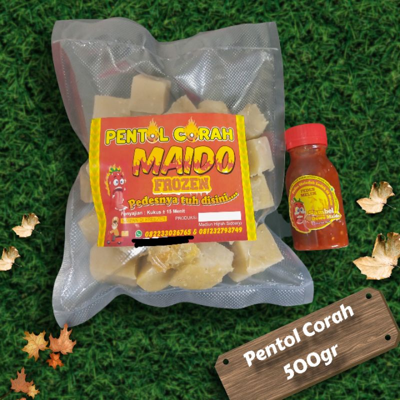 

Pentol Corah Maido 500gr + Sambal