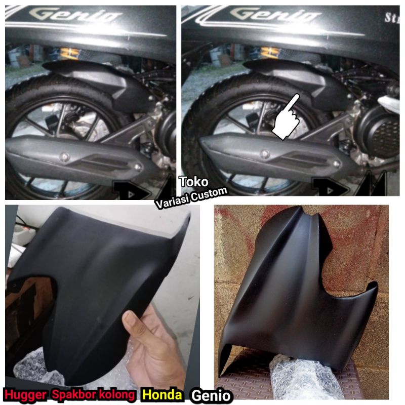 Hugger spakbor kolong honda genio aksesoris variasi custom sepakbor