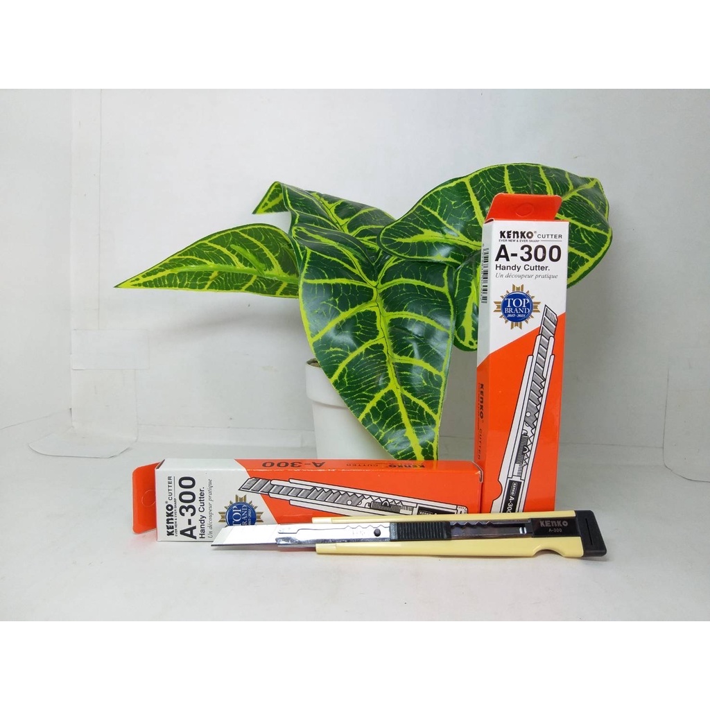 Pisau Cutter Kenko A-300 Stainles Premium Quality Original