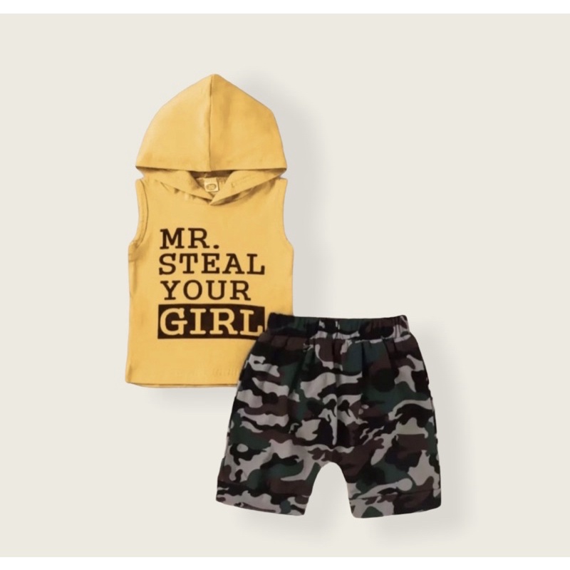 SETELAN ANAK TERBARU MR STEAL 1-5 TAHUN