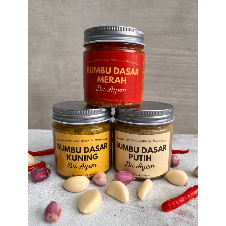 

Paket Hemat Komplit Bumbu Dasar Bu Ayem
