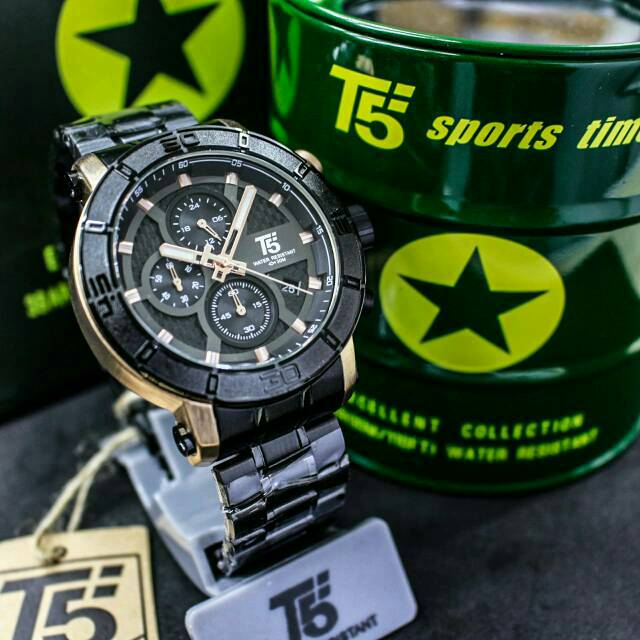 JAM TANGAN T5 ORIGINAL H3635 WATERRESIST CHRONOAKTIF PLUSBOX T5