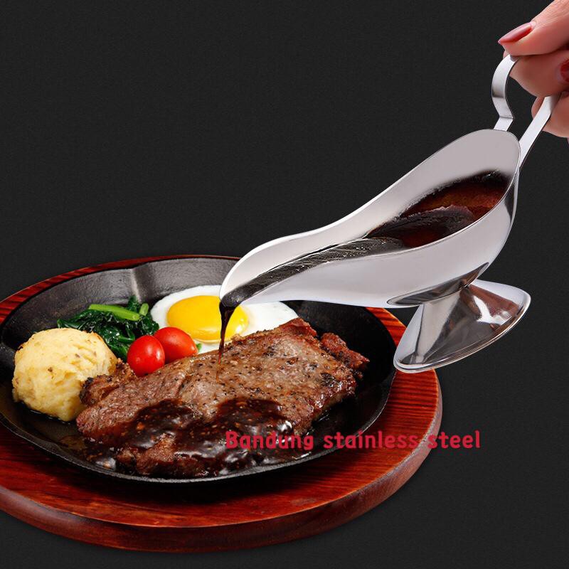 Sauce boat 8oz Tempat saos kecap sauce dish stainless steel