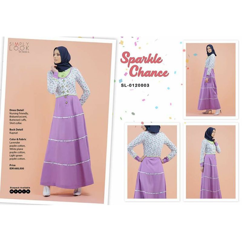 SIMPLY LOOK NEW YEAR SPIRIT SL-0120003 BY TUNEECA DISKON SALE PROMO GAMIS LONGDRESS