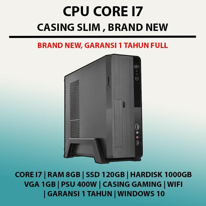 CPU Slim Core i7 | Komputer i7 Casing Slim