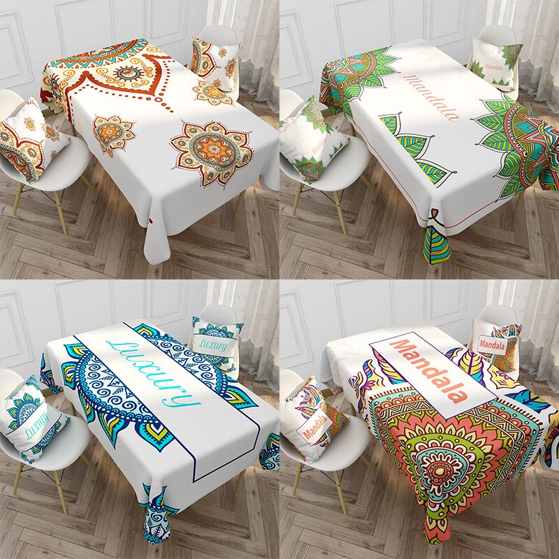 Taplak Meja Makan Premium Waterproof 140 X 180 CM - Tablecloth Wrinkle  - TAPLAK MEJA 140 X 180 CM