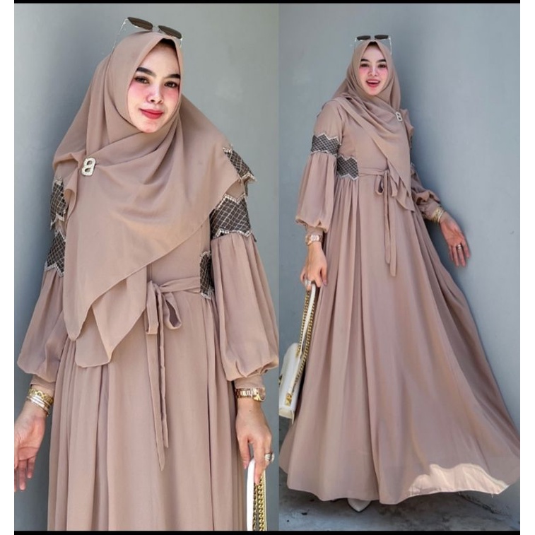 SET HIJAB AKINA ORIGINAL ALDISA/GAMIS AKINA ALDISA