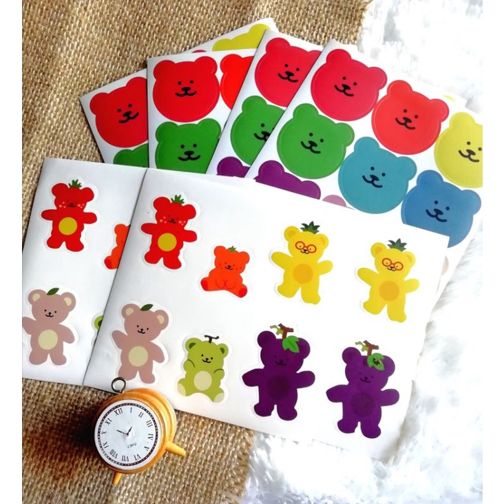 

sticker beruang lucu jurnal scraftbook