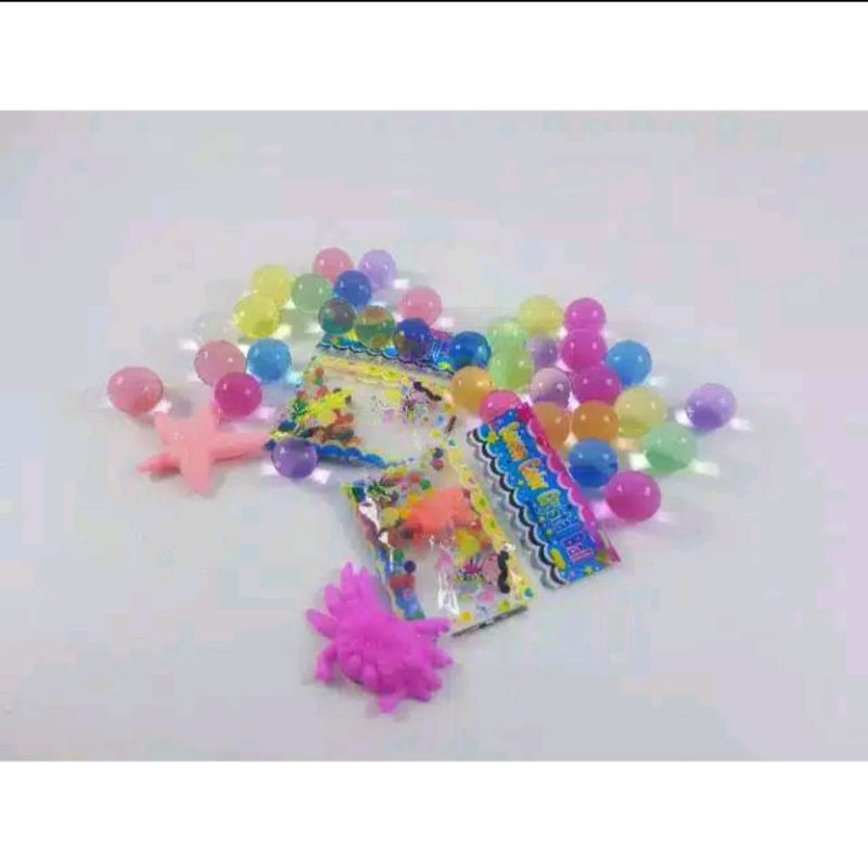 Mainan Anak Water Beads/ Crystal Beads Warna-warni