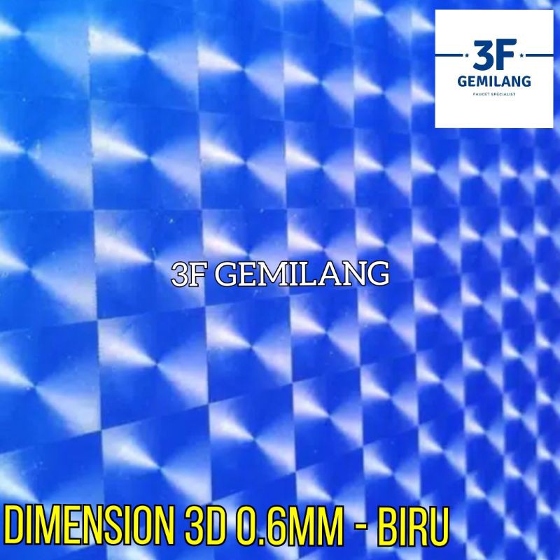 Fiber Plastik Penutup Pagar DIMENSION GLASS 3D Meteran