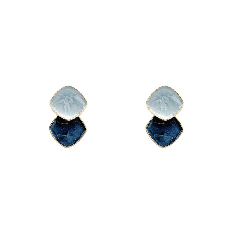 Anting Stud Bentuk Geometris Untuk Wanita