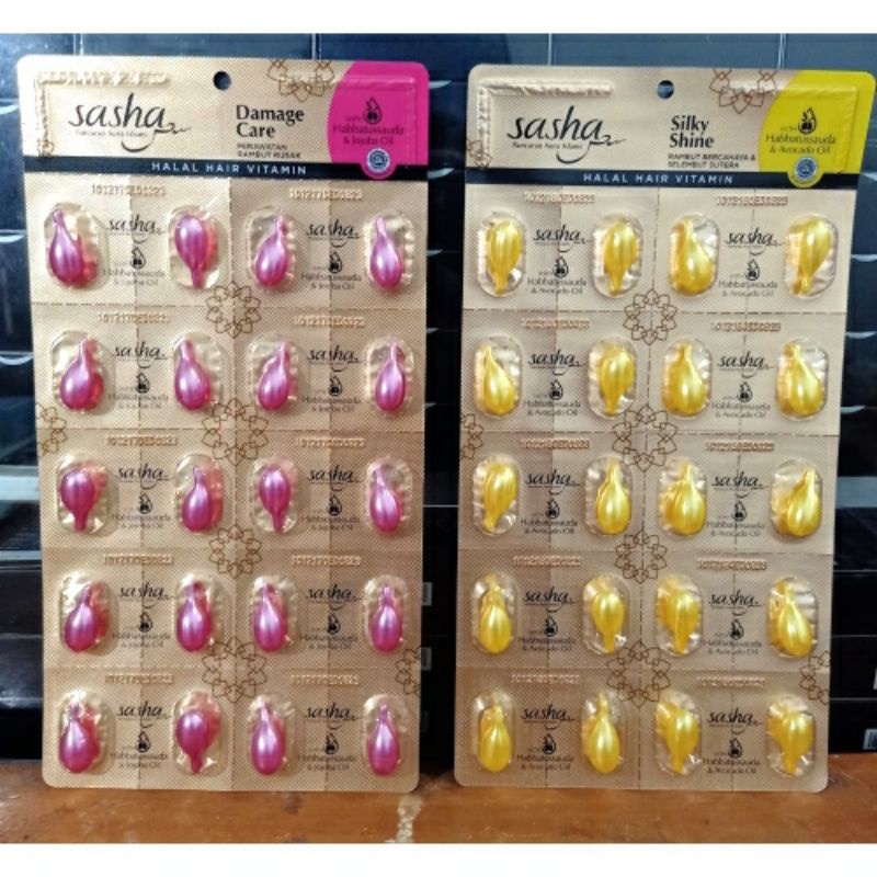 SASHA HAIR VITAMIN ISI 20PCS