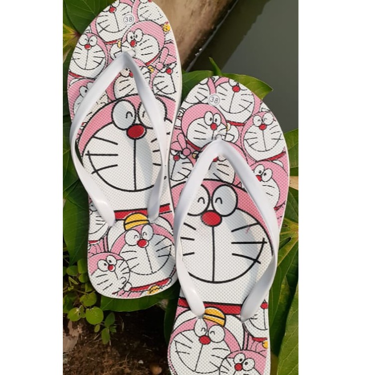 NEW!! SANDAL  JEPIT DORAEMON / Sandal Flip Flop Terbaru