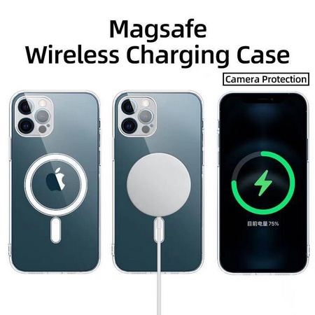 CASE MAGSAFE WIRELESS CHARGING IPHONE X XR XSMAX 11 12 13 14 PRO PRO MAX 12 13 MINI 14 PLUS 7 8 PLUS  SE 1 2 3 FAST CHARGING