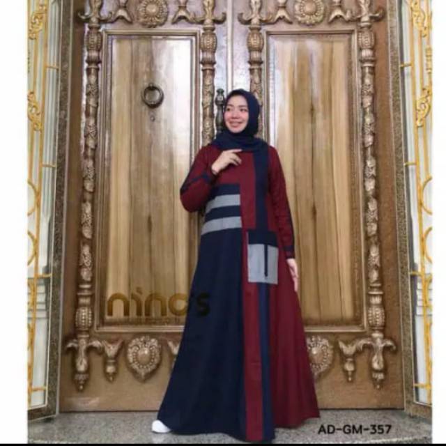 Gamis ninos AD-GM-357 branded original ninos