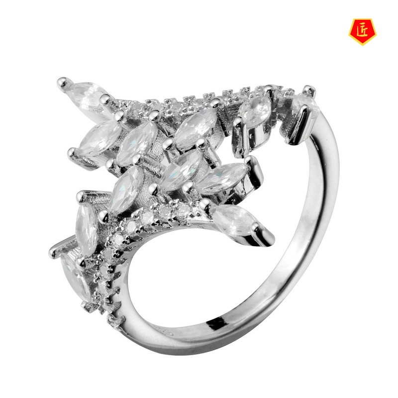 [Ready Stock]Fashion Personality Diamond-Studded Ring