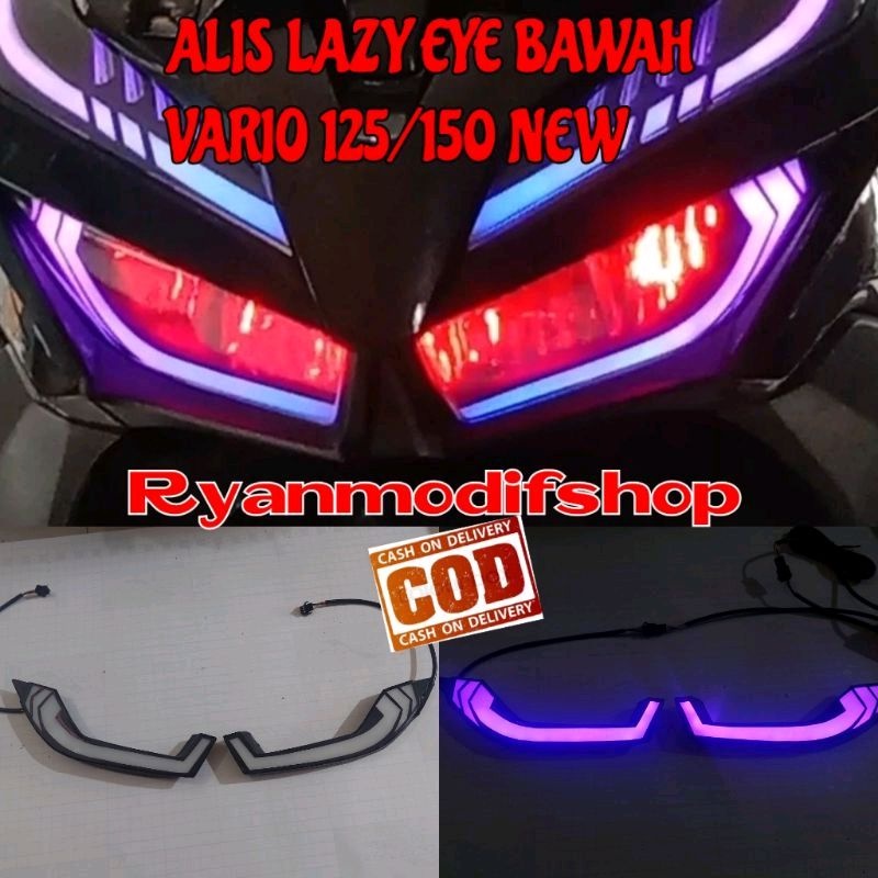 alis lazy eye vario 125 vario 150 new lampu alis vario honda vario 125 150 new devil eye lazy vario 