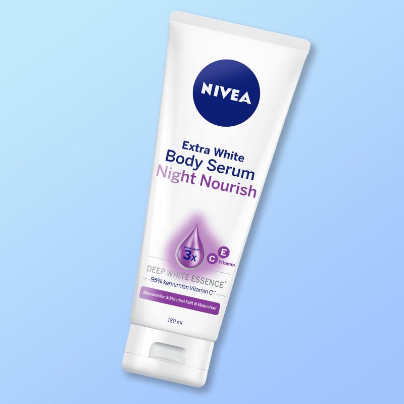 Nivea Extra White Body Serum 180 ml Care dan Protect dan Night Nourish