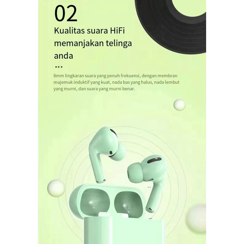 TWS Inpods I13 PRO Bluetooth Earphone Wireless Headphones Macaron  IOS/ANDROID TERSEDIA