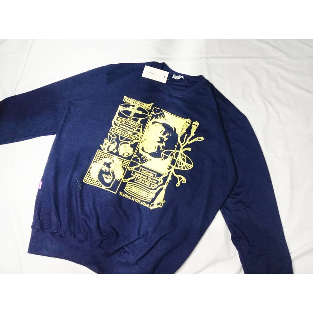 Crewneck thanksinsomnia Navy Be afrait