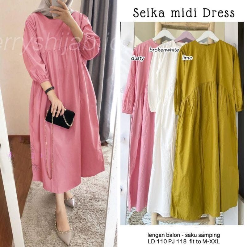 CURVE MIDI DRESS SEIKA MIDI DRESS