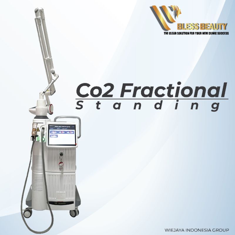 Alat Laser Penghilang Bopeng Co2 Fractional Standing Bekas Jerawat Garansi