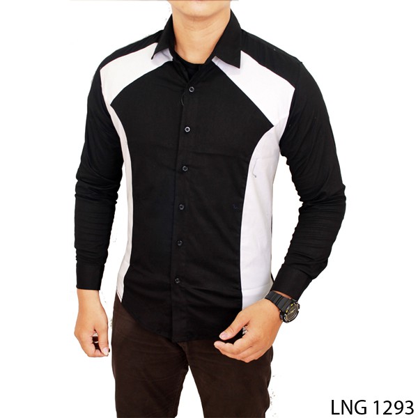 Kemeja Formal Kerja Slim Fit Lengan Panjang (Multi Warna)