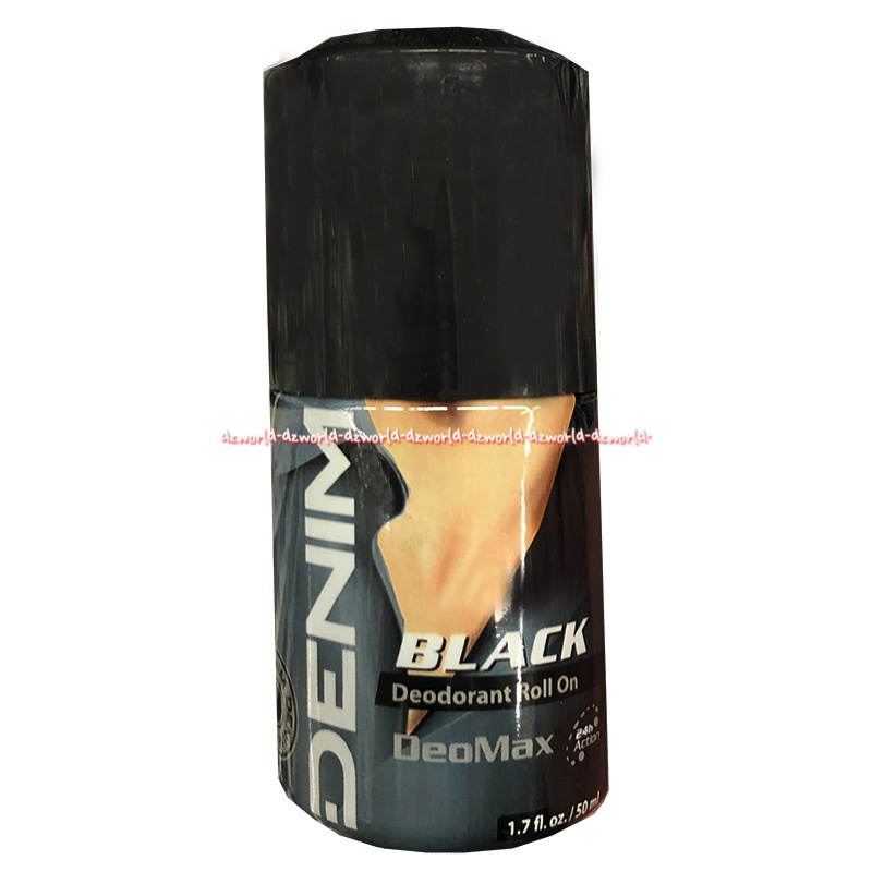 Denim Original Black Musk Deodorant Roll on Deomax 50ml Deodorant Pria Dennim Deo Max