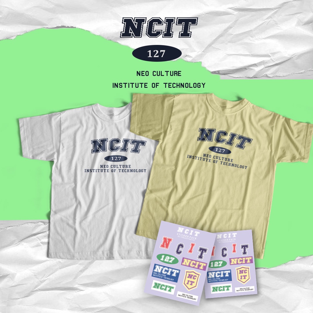 KAOS Korea T-shirt NCIT Kaos pria Wanita Lengan pendek