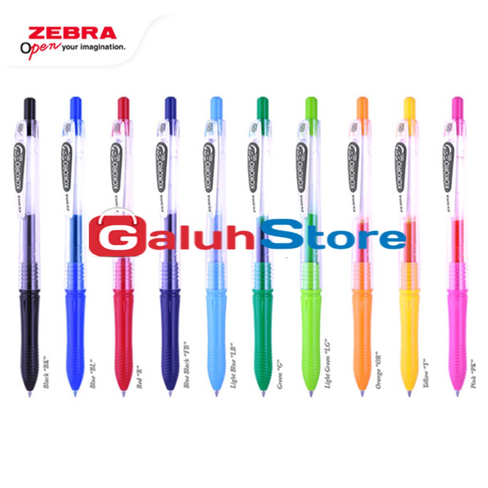 

Zebra Kokoro Pulpen Gel Colours 0.5mm